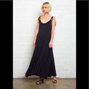 Rachel Pally Tie Strap Jersey Maxi Dress